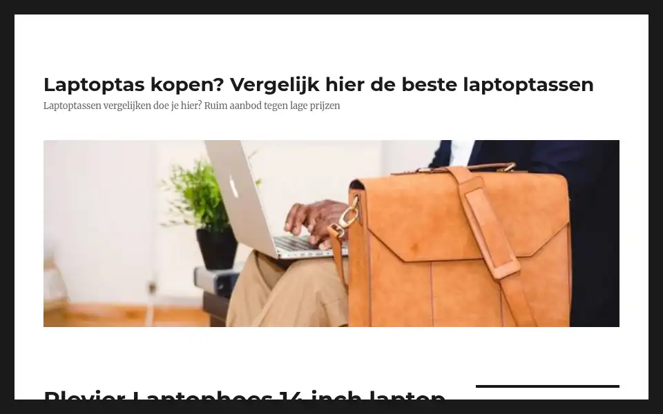 Screenshot of hippelaptoptassen.nl