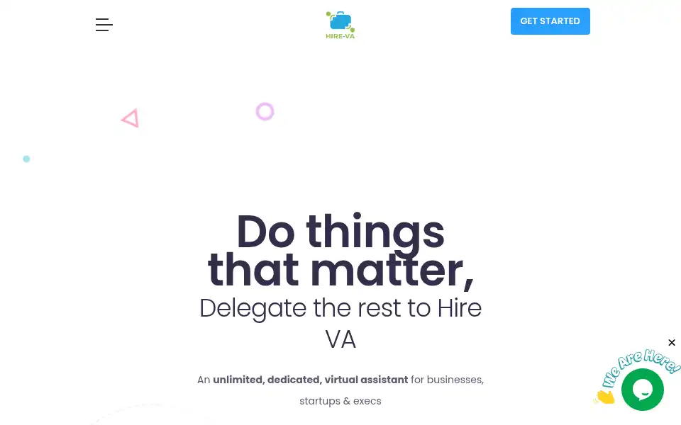 Screenshot of hire-va.com