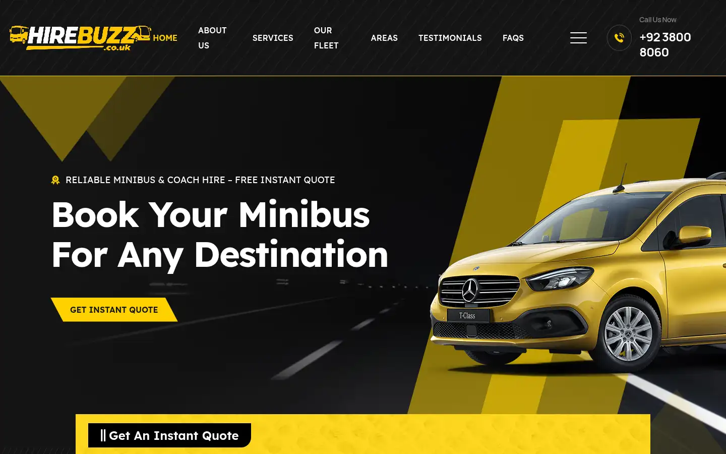 Screenshot of hirebuzz.co.uk