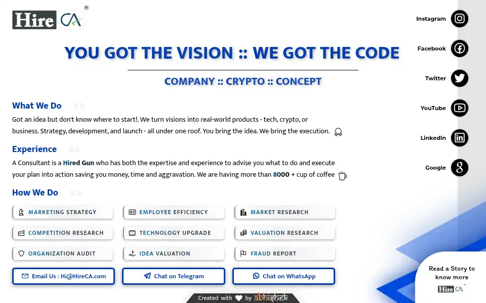 Screenshot of hireca.com
