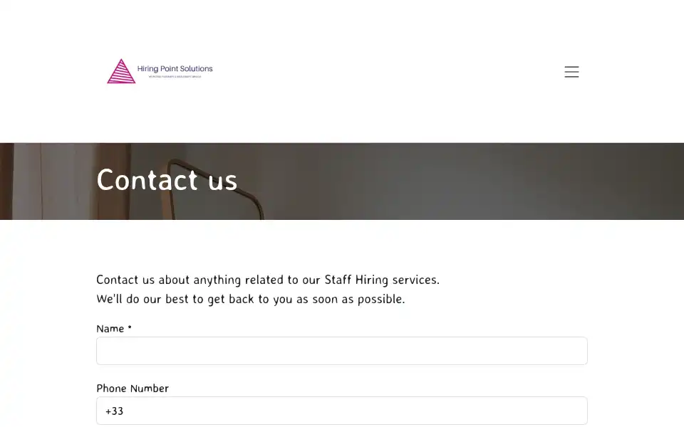 Screenshot of hiringpointsolutions.in