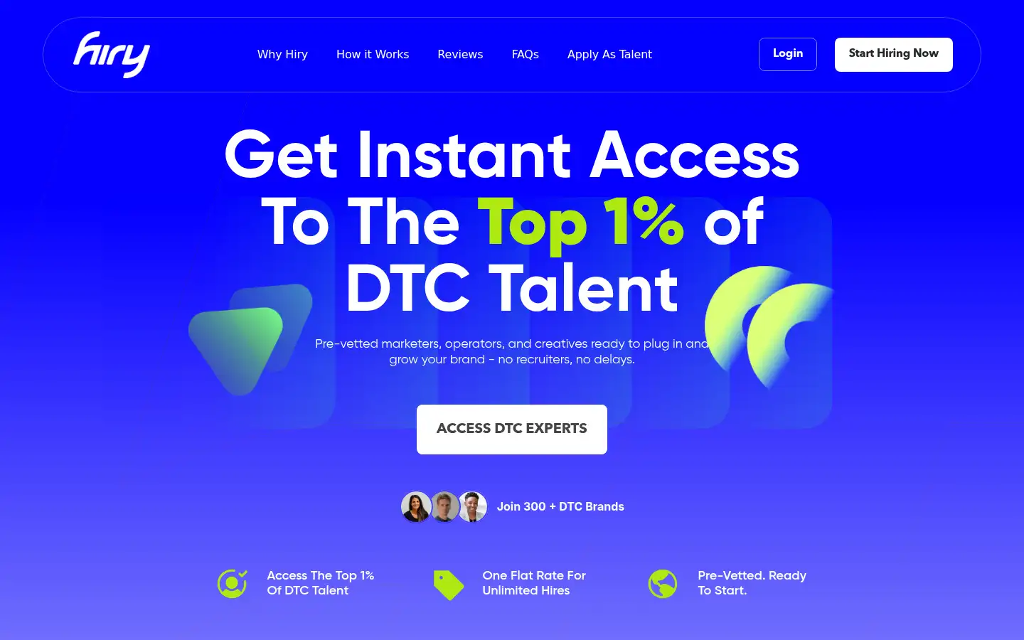 Screenshot of hiry.com