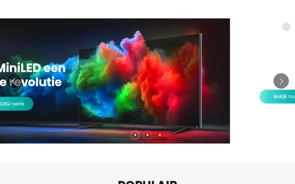 Screenshot of hisense.nl