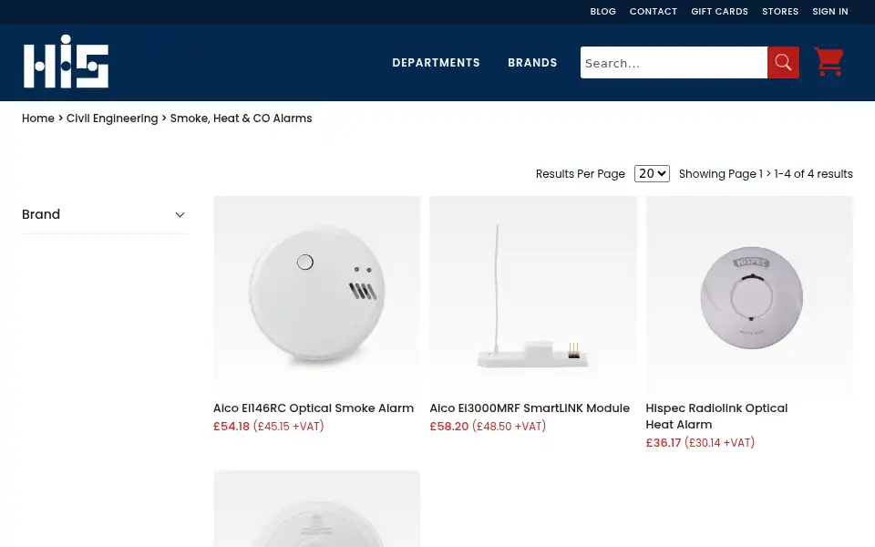 Screenshot of hisltd.co.uk