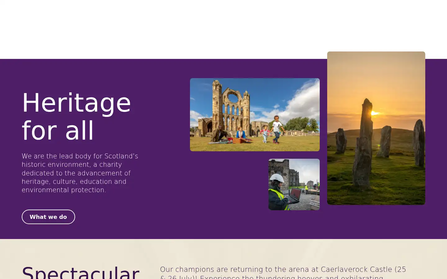 Screenshot of historicenvironment.scot