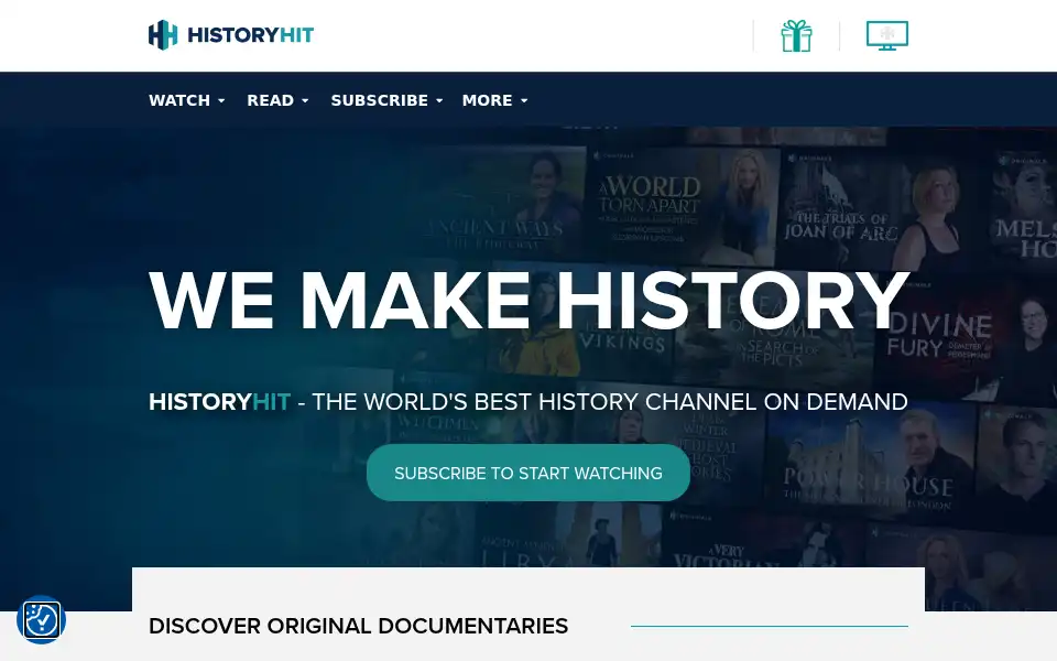 Screenshot of historyhit.com
