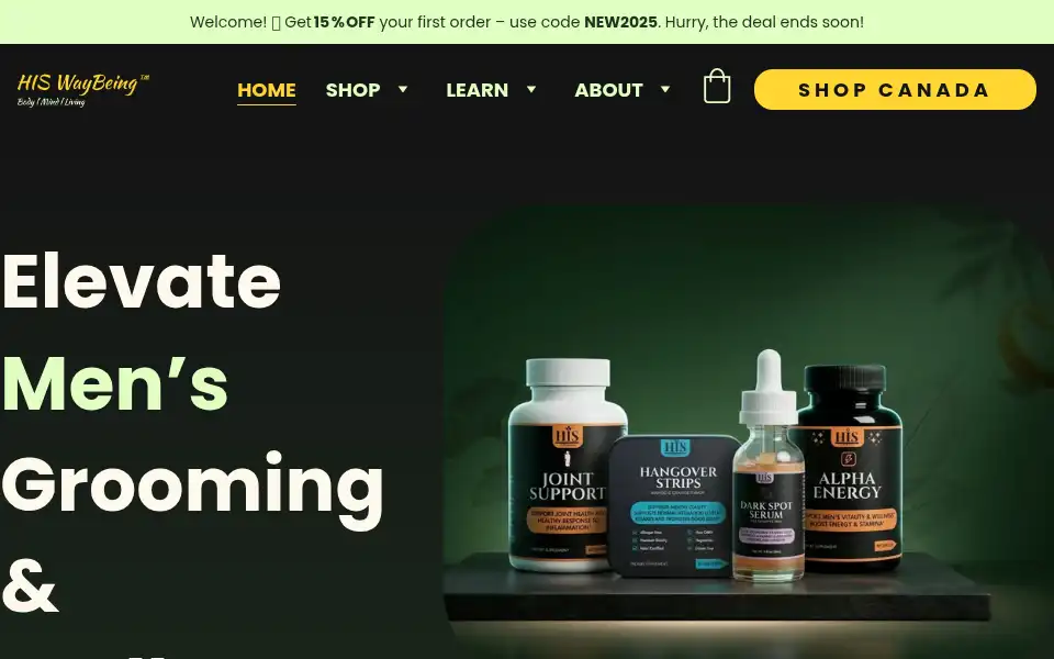 Screenshot of hiswaybeing.com
