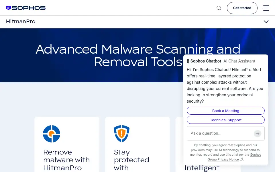 Screenshot of hitmanpro.com