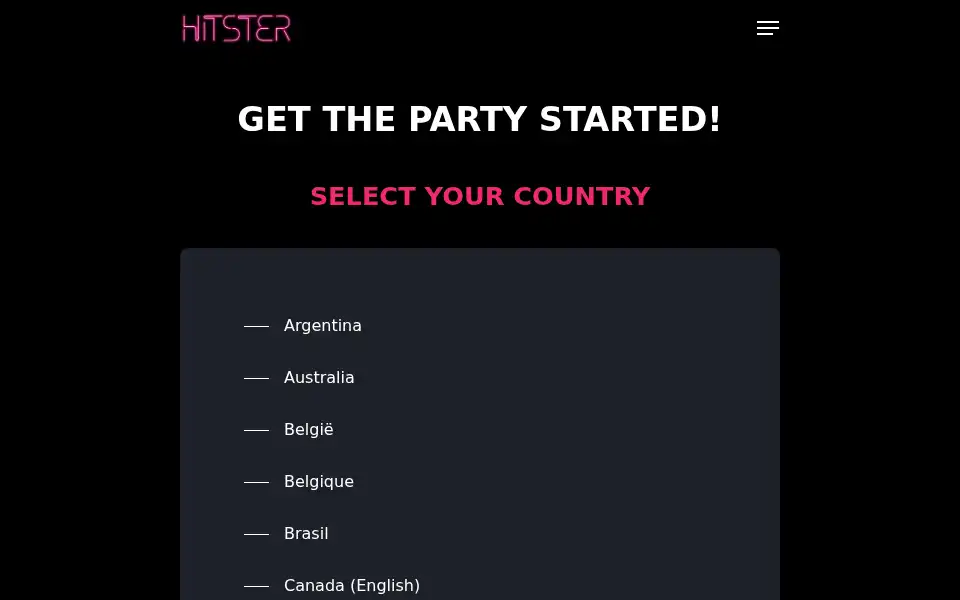 Screenshot of hitstergame.com
