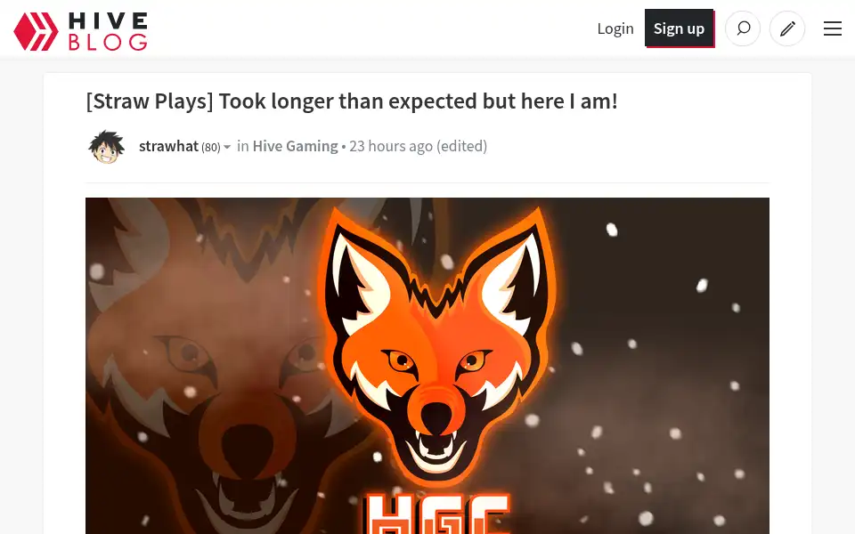 Screenshot of hive.blog