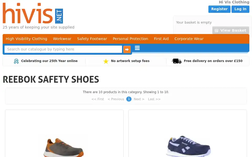 Screenshot of hivis.net