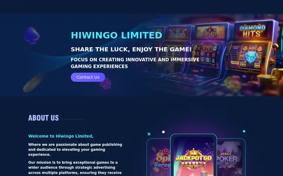 Screenshot of hiwingo.life