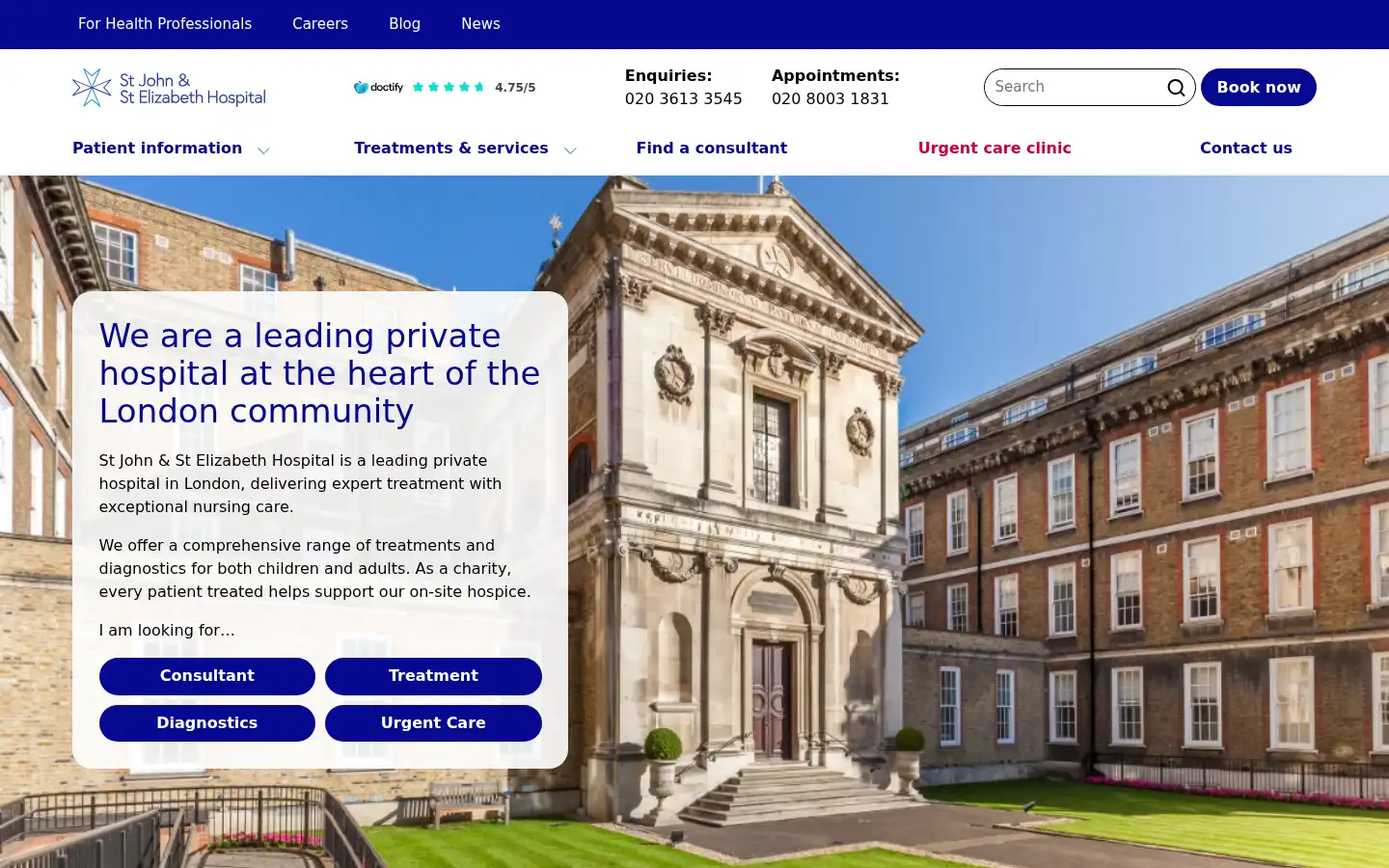 Screenshot of hje.org.uk