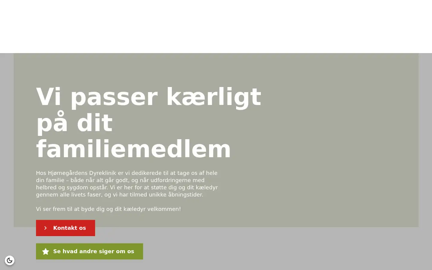 Screenshot of hjoernegaardens.dk