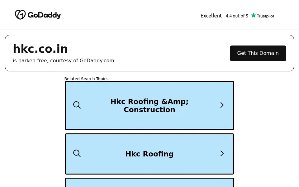 Screenshot of hkc.co.in