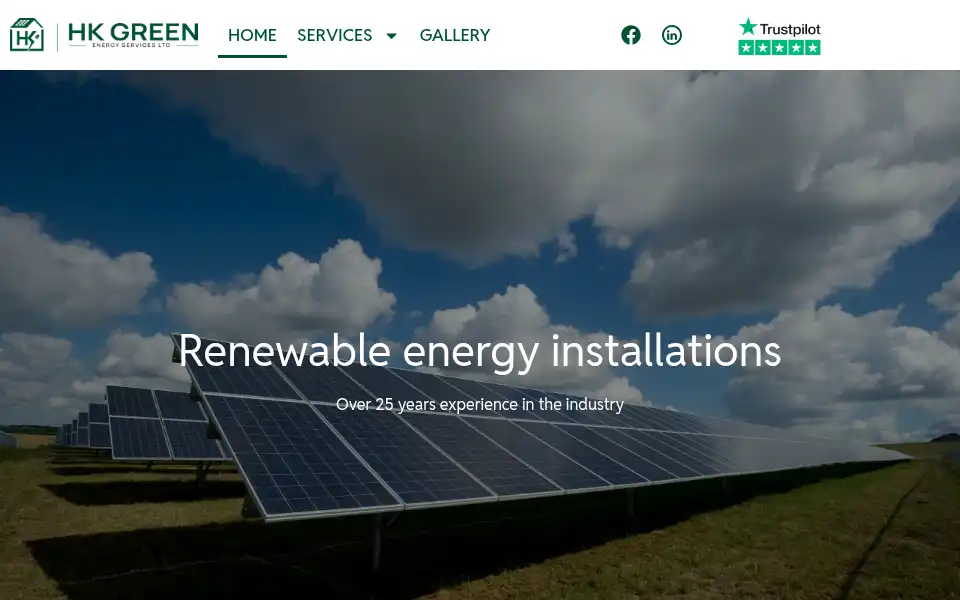 Screenshot of hkgreenenergyservices.co.uk