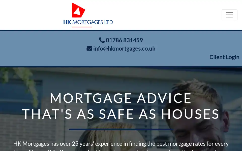 Screenshot of hkmortgages.co.uk