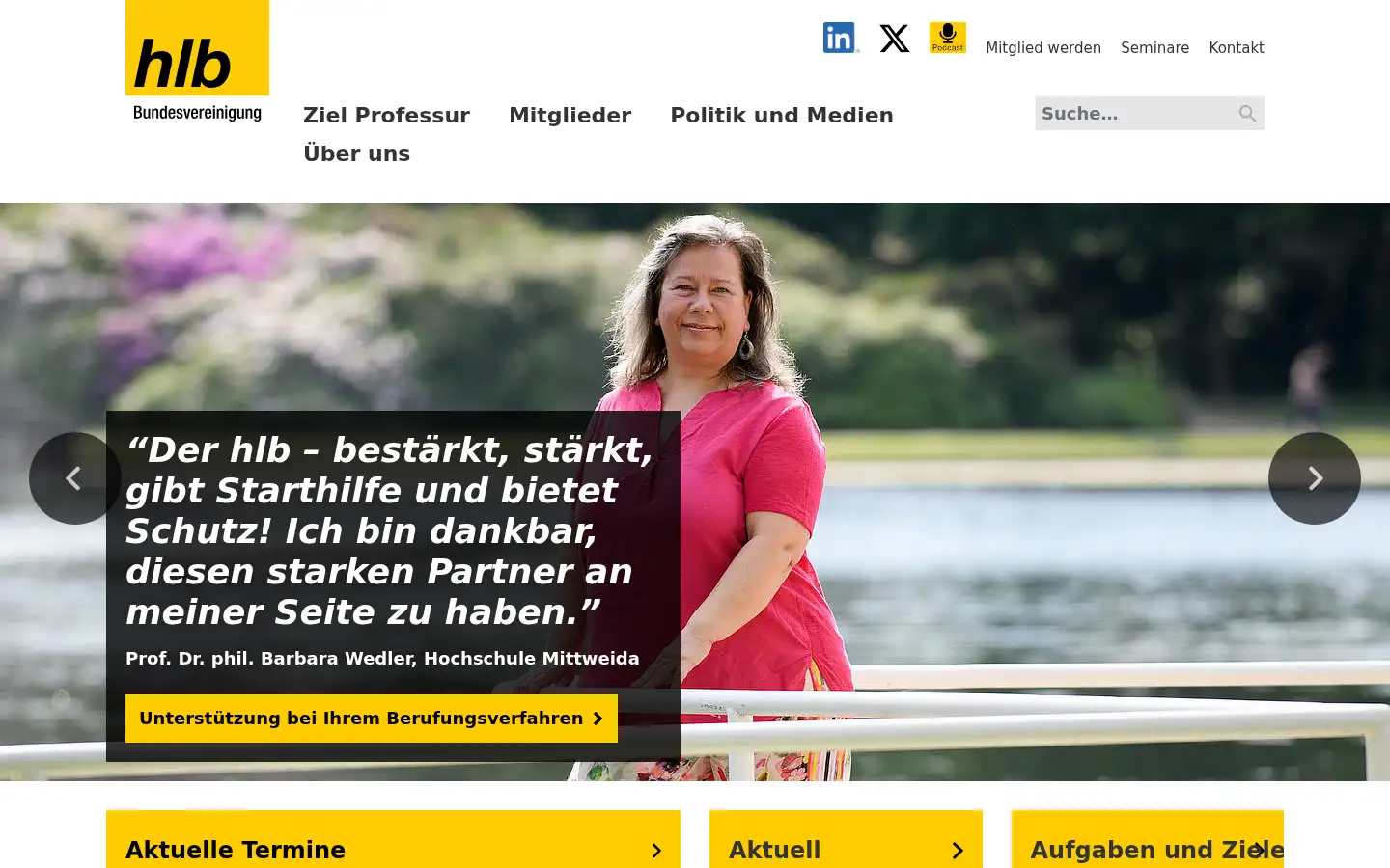 Screenshot of hlb.de