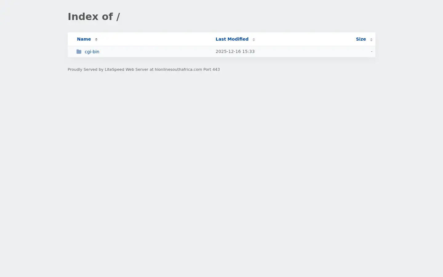 Screenshot of hlonlinesouthafrica.com