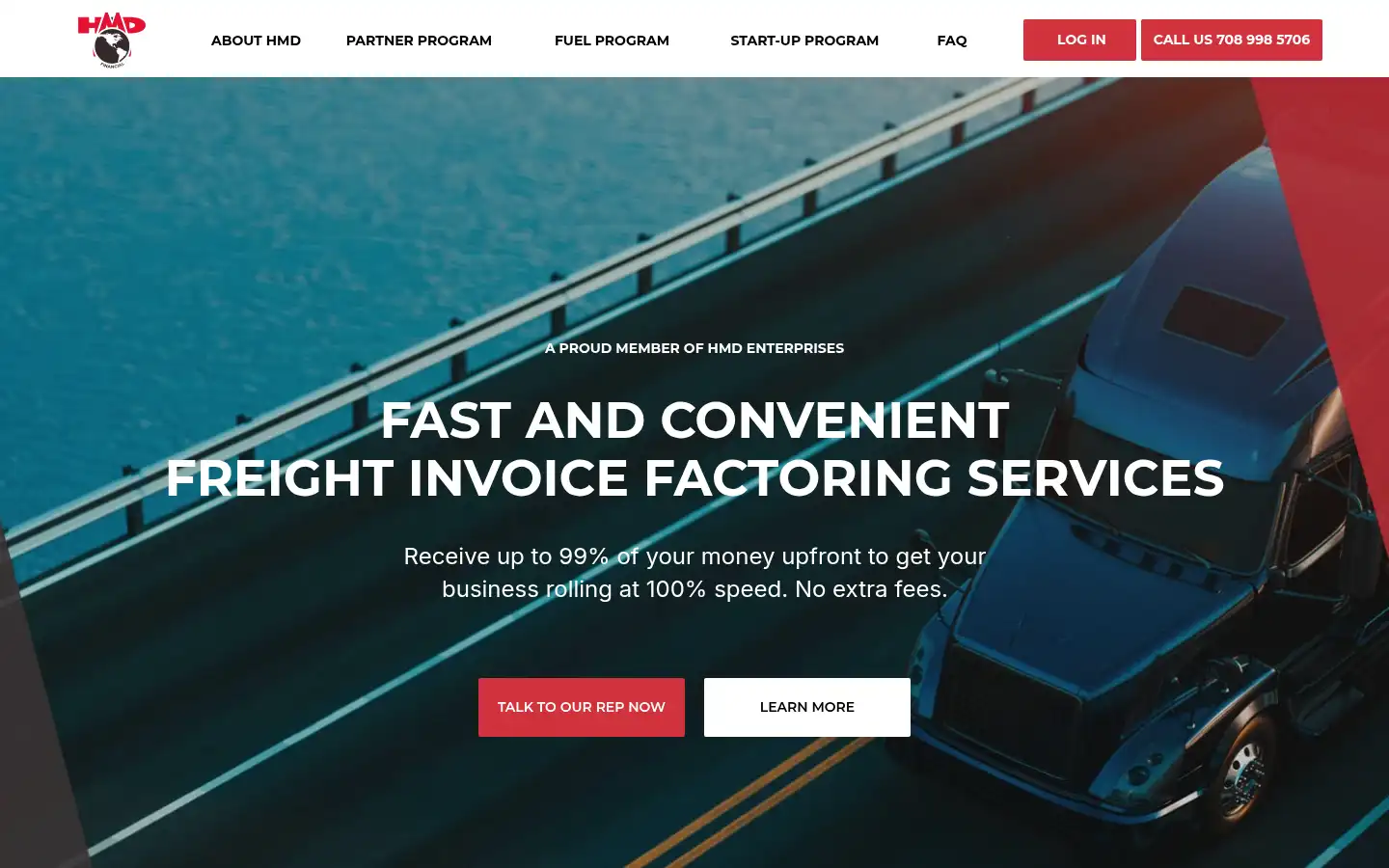Screenshot of hmdfinancial.com