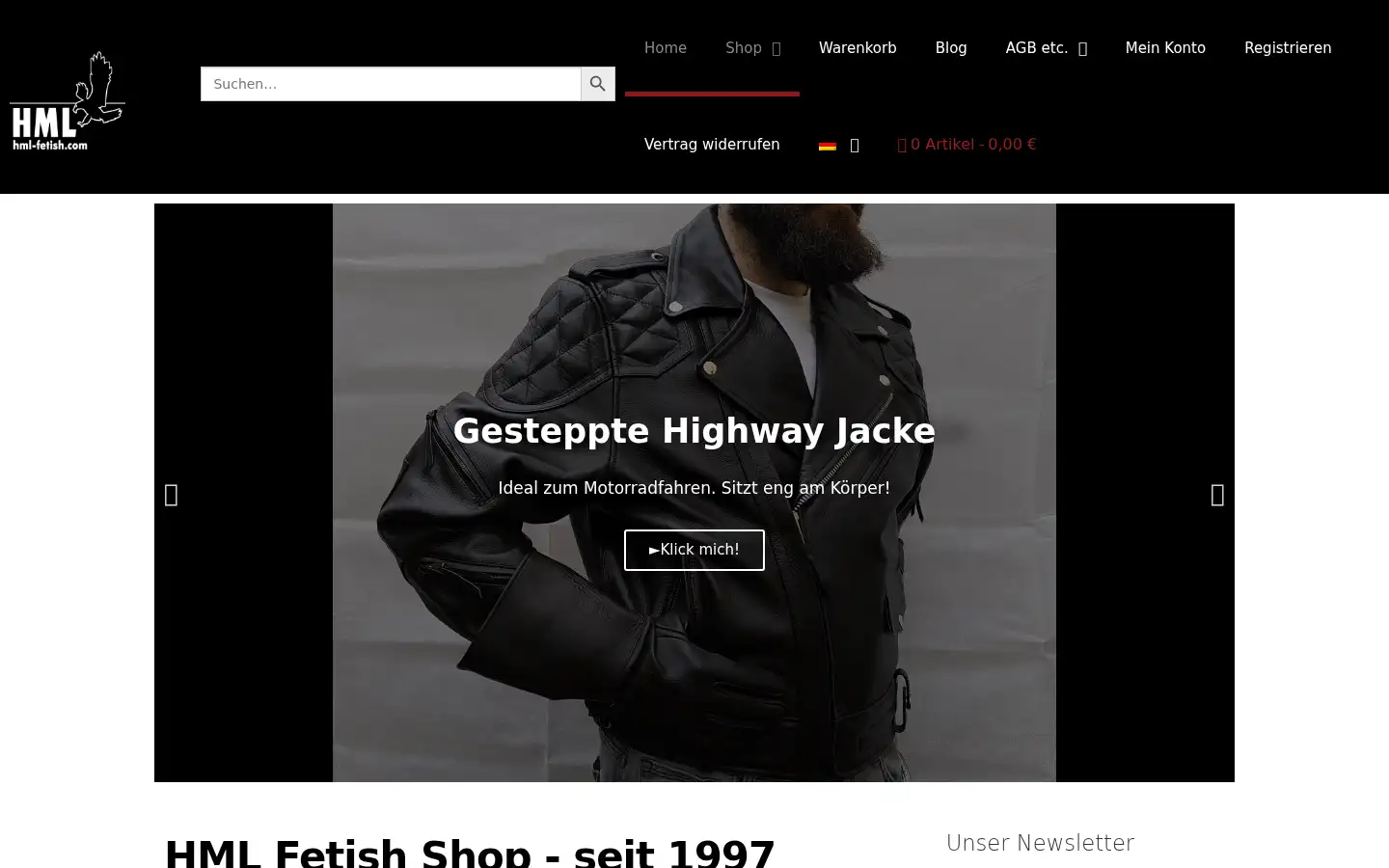 Screenshot of hml-fetish.com
