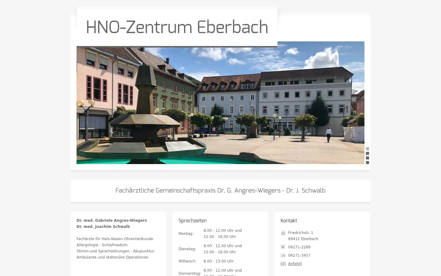Screenshot of hno-eberbach.de