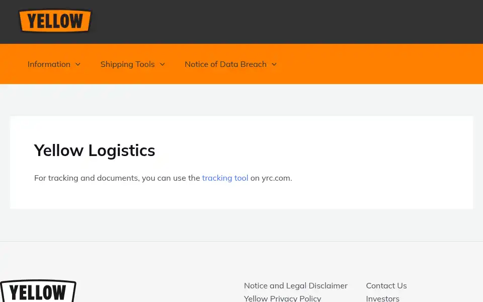 Screenshot of hnrylogistics.com