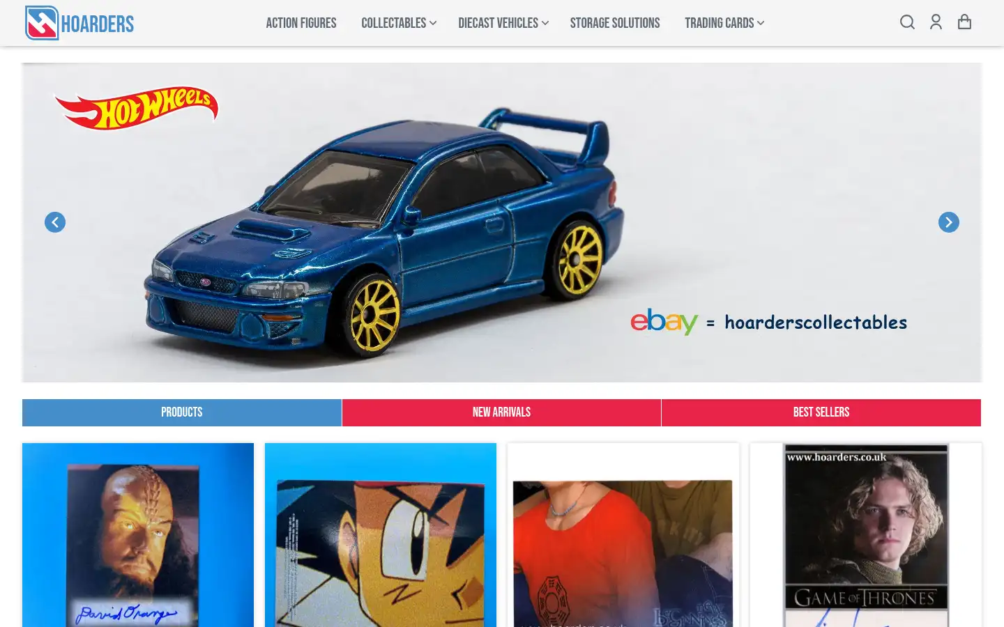 Screenshot of hoarders.co.uk