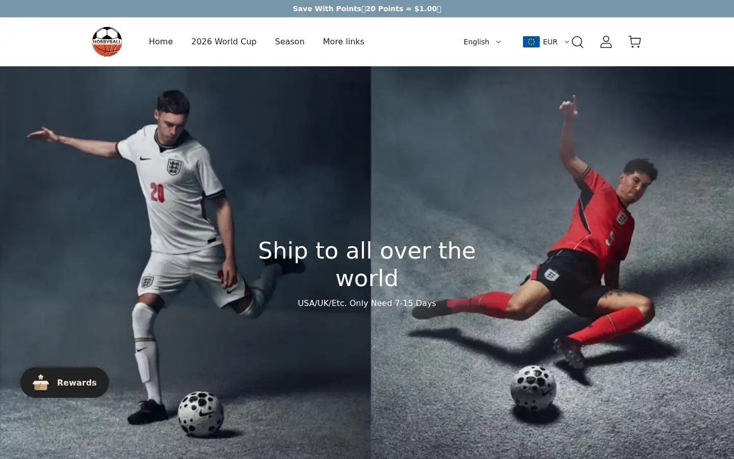 Screenshot of hobbyball.com