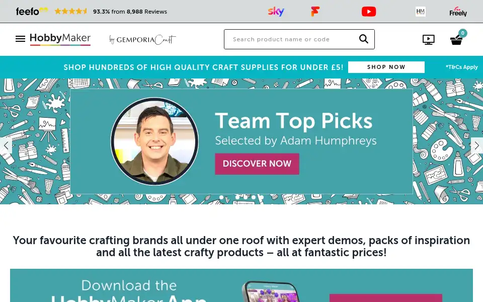 Screenshot of hobbymaker.com