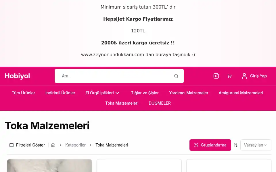 Screenshot of hobiyol.com