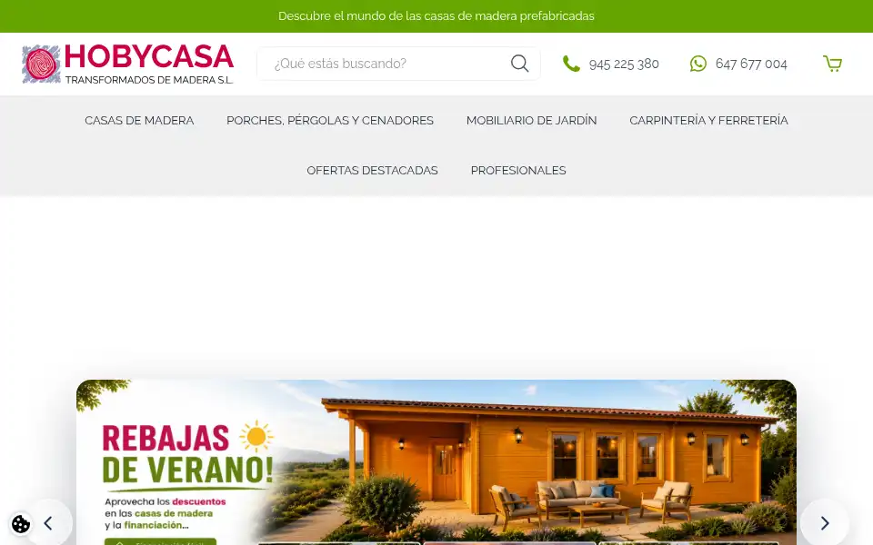 Screenshot of hobycasa.com