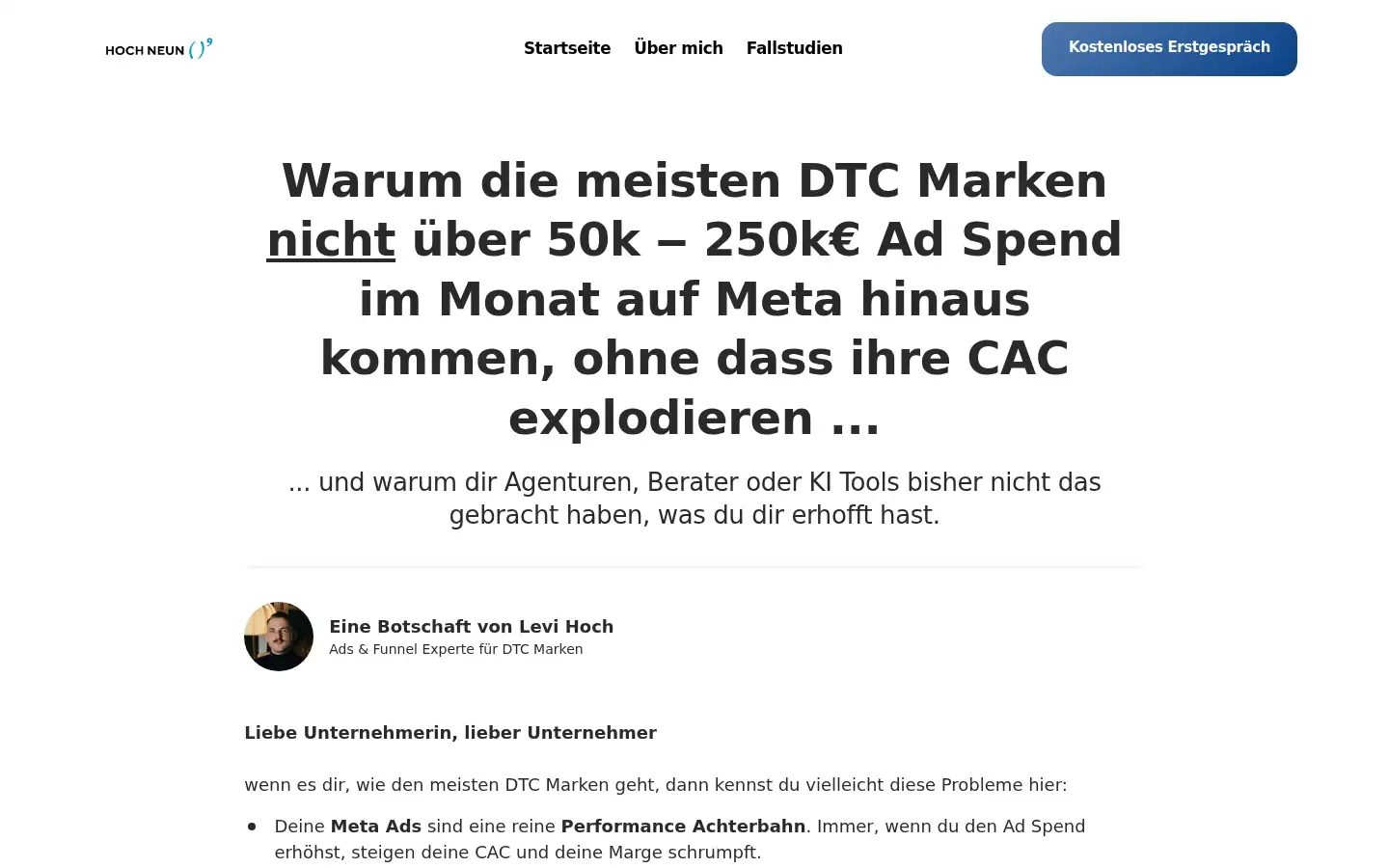 Screenshot of hochneun.de