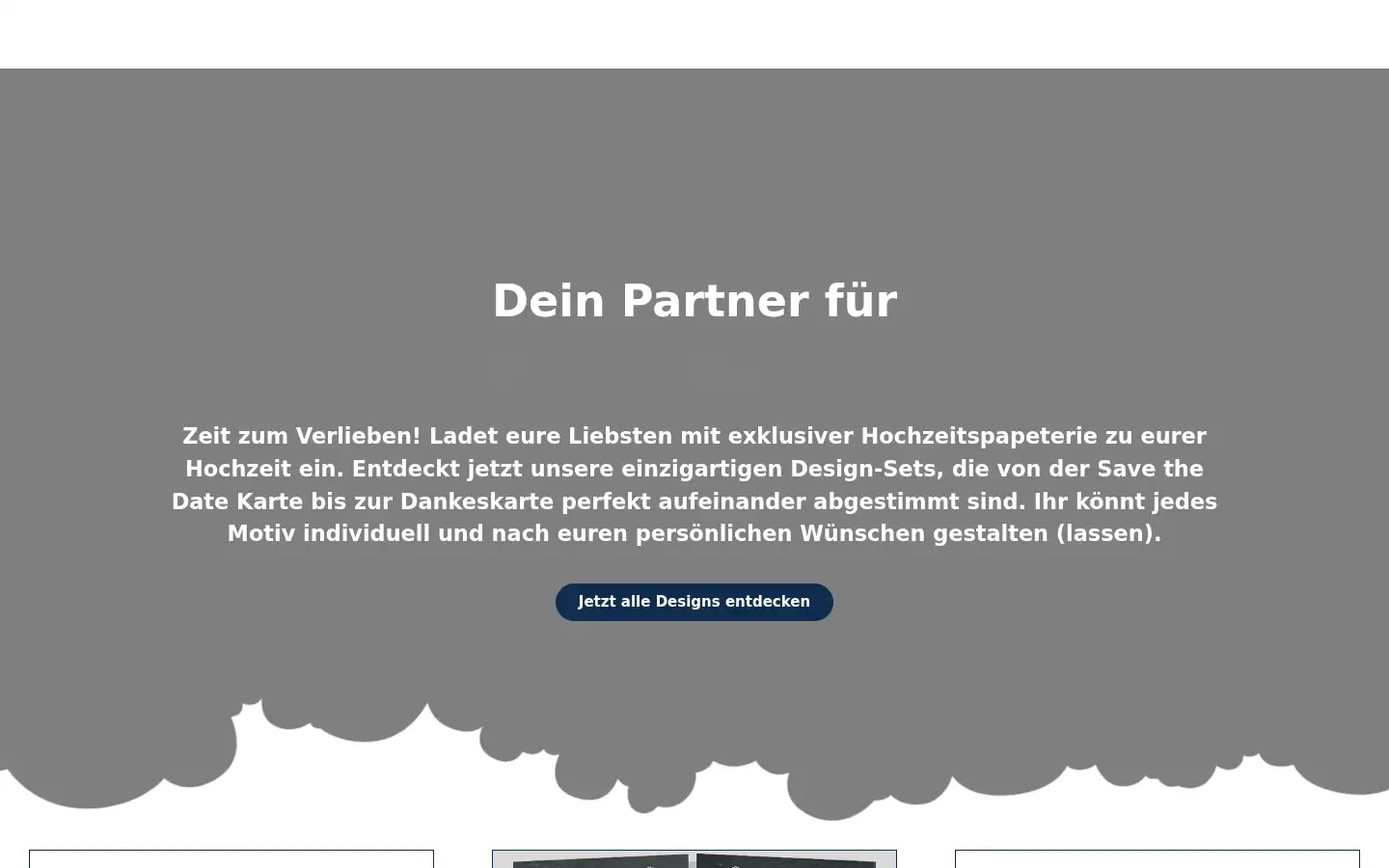 Screenshot of hochzeitseinladungen.de