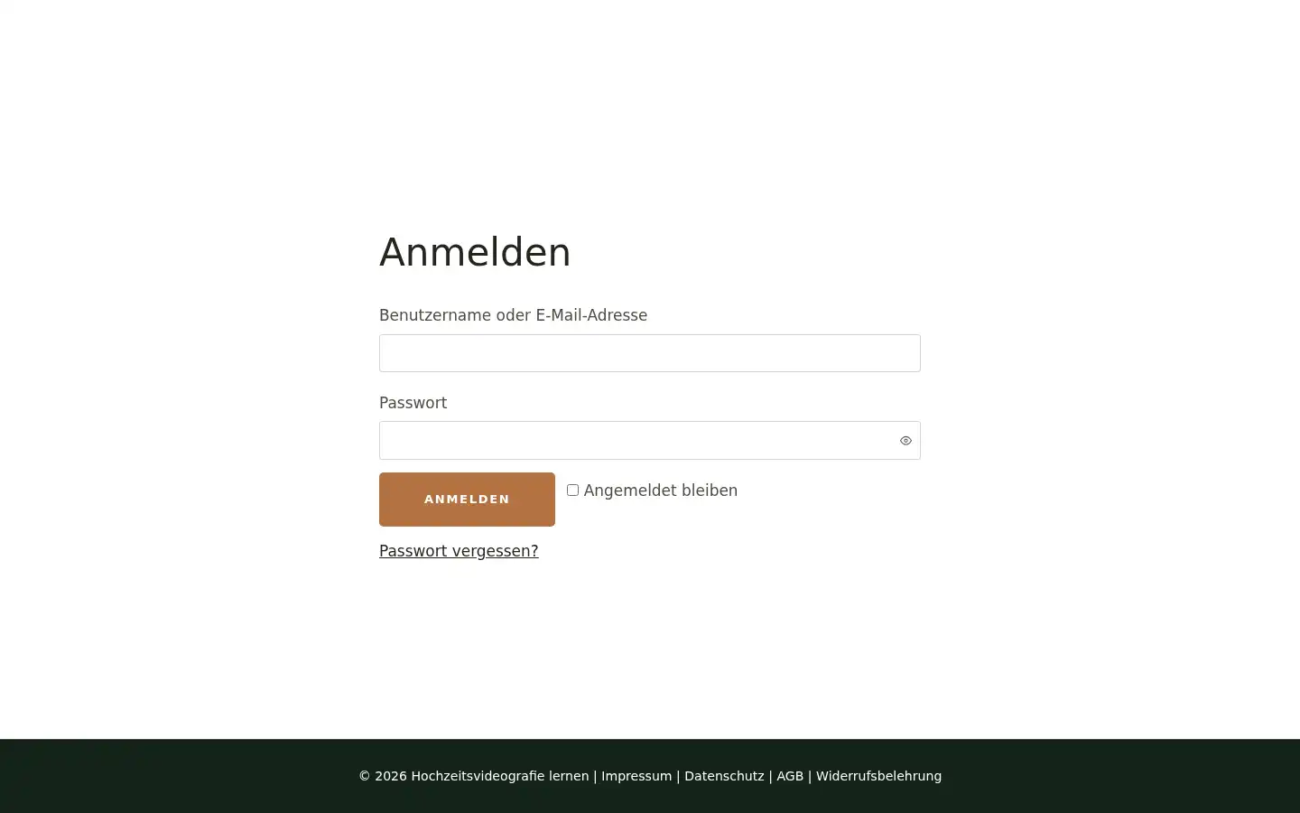 Screenshot of hochzeitsvideografie-lernen.de