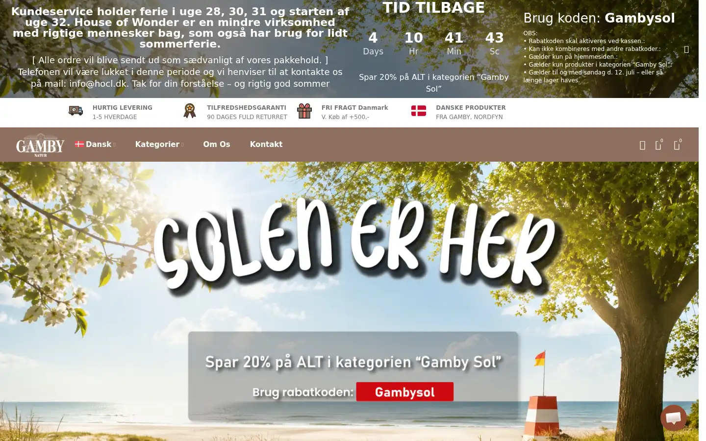 Screenshot of hocl.dk