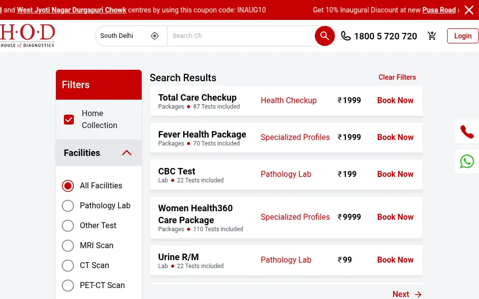 Screenshot of hod.care