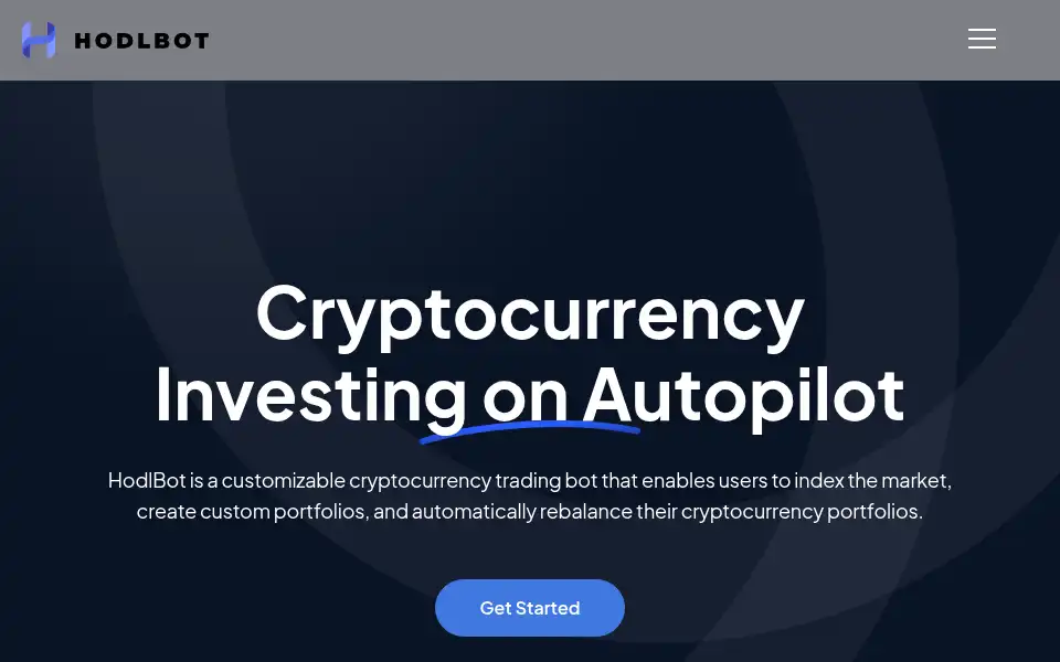 Screenshot of hodlbot.io