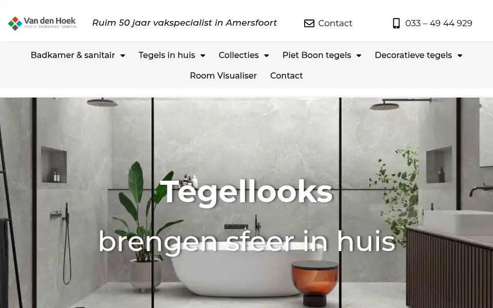 Screenshot of hoekbadkamers.nl