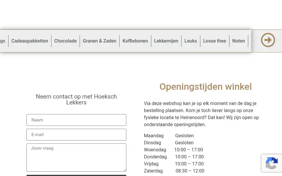 Screenshot of hoekschlekkers.nl