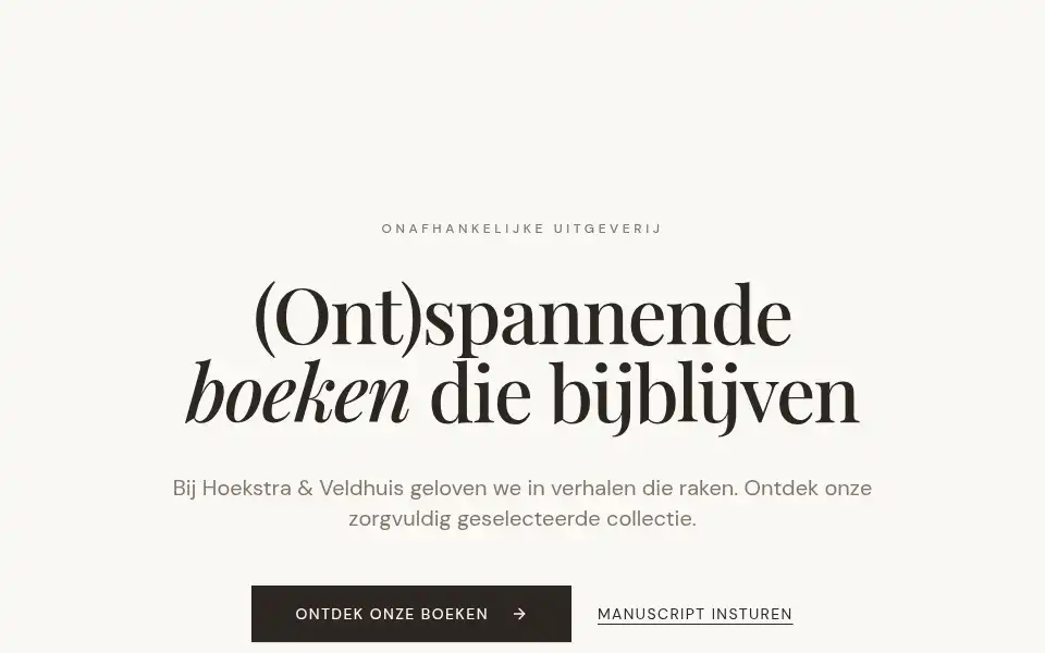Screenshot of hoekstraenveldhuis.nl