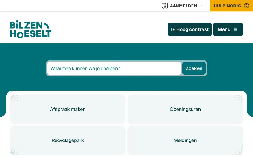 Screenshot of hoeselt.be
