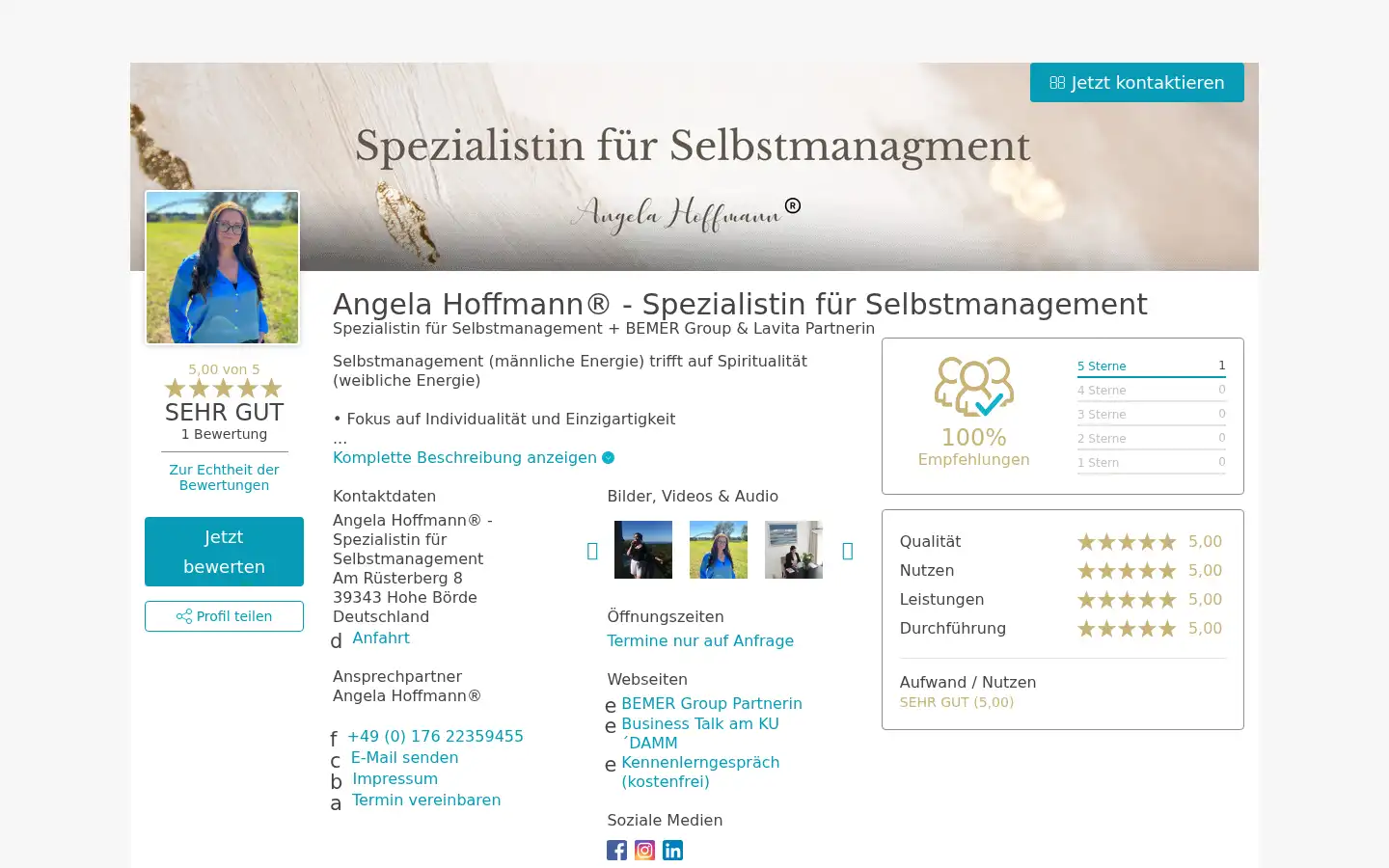 Screenshot of hoffmanncoaching.de