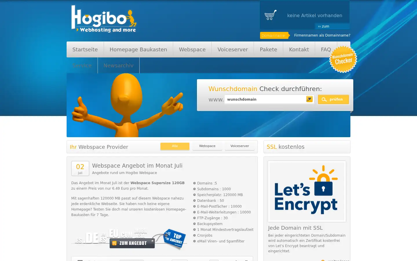 Screenshot of hogibo.net