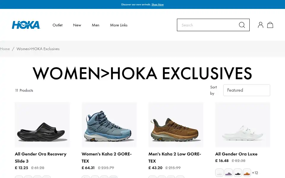 Screenshot of hokafactory.com