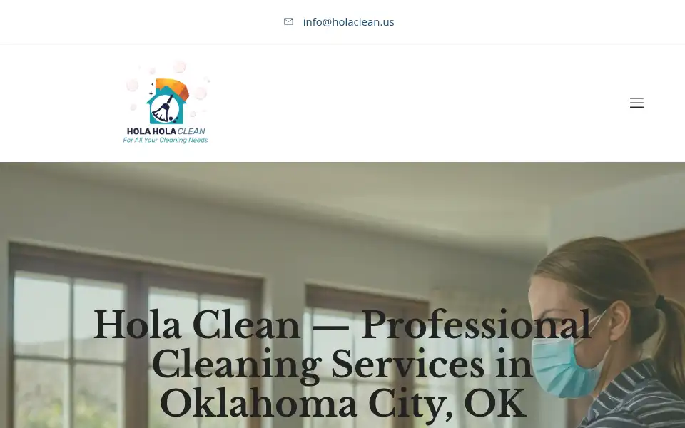 Screenshot of holaclean.us