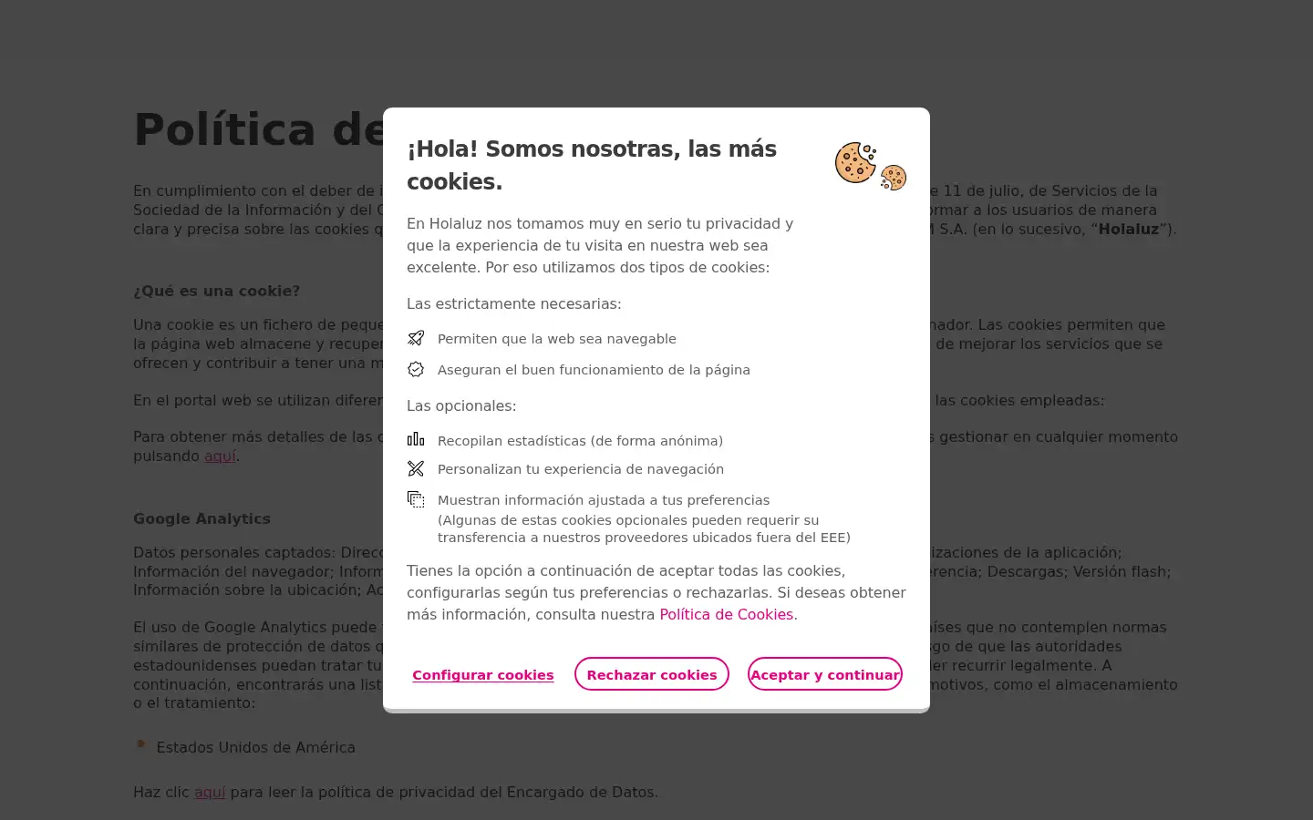 Screenshot of holaluz.com