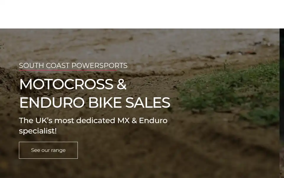 Screenshot of holeshotmotocross.co.uk