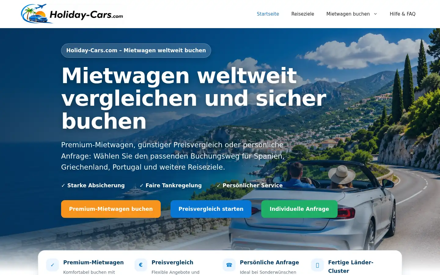 Screenshot of holiday-cars.com