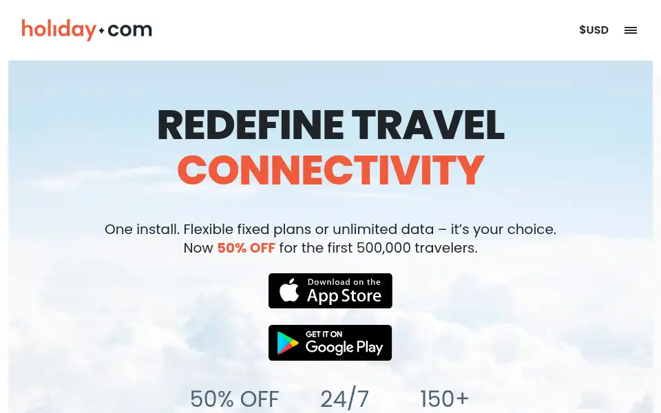 Screenshot of holiday.com
